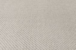 Wollteppich Luna hellgrau Polyesterbord�re blau