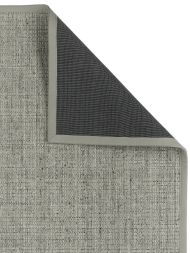 Handwebteppich Alesund hellgrau