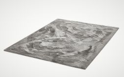 Flauschiger Teppich Roger grau - Kunstfell