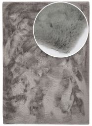 Bild von Flauschiger Teppich Roger grau - Kunstfell