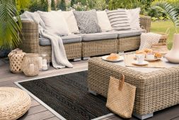 Alternatives Bild von Outdoor Teppich Barbados Late-Night Bordre naturwei