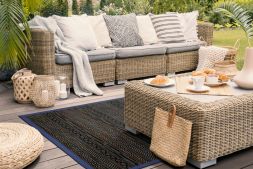 Alternatives Bild von Outdoor Teppich Barbados Late-Night Bordre blau