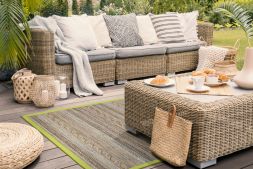 Outdoor Teppich Barbados Sandy-Beach Bordre hellgrn