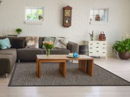 Alternatives Bild von Outdoor Teppich Saint Lucia Fine-Earth Bordre quarzgrau