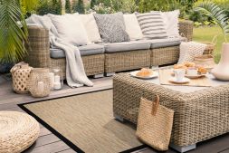 Alternatives Bild von Outdoor Teppich Saint Lucia Sandy-Beach Bordre schwarz