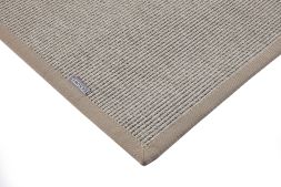 In- und Outdoorteppich Naturino Elegance sand mit Polyesterbordre