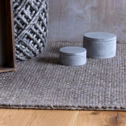 Alternatives Bild von Handwebteppich Eskil 515 Taupe