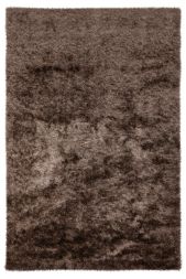Twist braun - Hochflor Teppich von Lalee