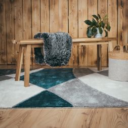 Alternatives Bild von Designteppich Frisco 282 Blau