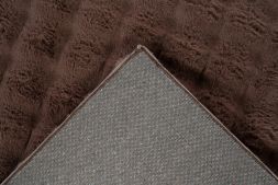 Flauschiger Teppich Harmony 800 dunkel-taupe