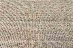 Sisal Teppich Mio beigemix Baumwollbordre kitt