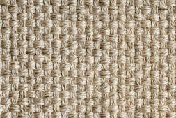 Sisal Teppich Cuadro hellbeige Baumwollbordre hellgrn