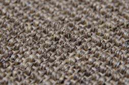 Sisal Teppich Mio graumix mit Baumwollbordüre