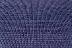 Sisal Teppich Mio nachtblau Baumwollbordre mintgrn