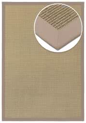 Sisal Teppich Mio sand Baumwollbordre champagner