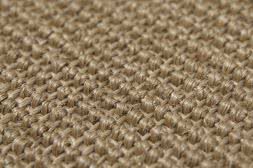 Sisal Teppich Mio sand Baumwollbordre dunkeloliv