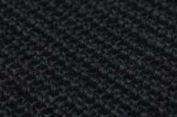 Sisal Teppich Mio schwarz Baumwollbordre hellgrau