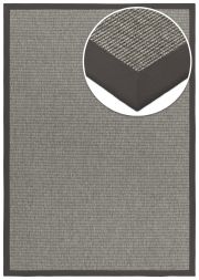 Bild von Outdoor Teppich Taffino Rips grau Bordre quarzgrau