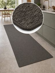 In- & Outdoor Teppichl�ufer Taffino Rips graubraun