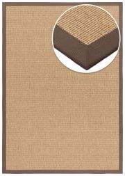 Outdoor Teppich Taffino Rips natur Bordre oxid-taupe