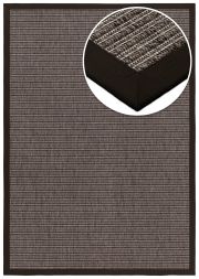 Outdoor Teppich Taffino Tweed graubraun mit Bordüre