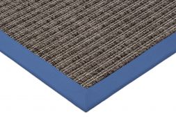 Outdoor Teppich Taffino Tweed graubraun Bordre denim-blau