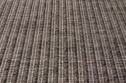 Outdoor Teppich Taffino Tweed graubraun Bordre rot