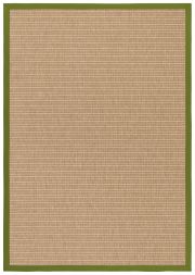 Outdoor Teppich Taffino Tweed natur Bordre avocado